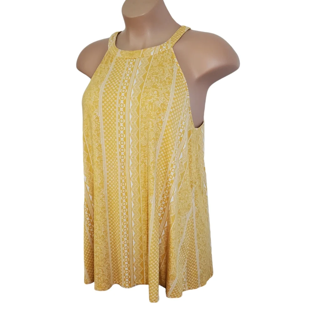 Torrid Hi Neck A-Line Keyhole Back Bohemian Tank Top Women’s 2X ~  Pre-Owned - Picture 3 of 11